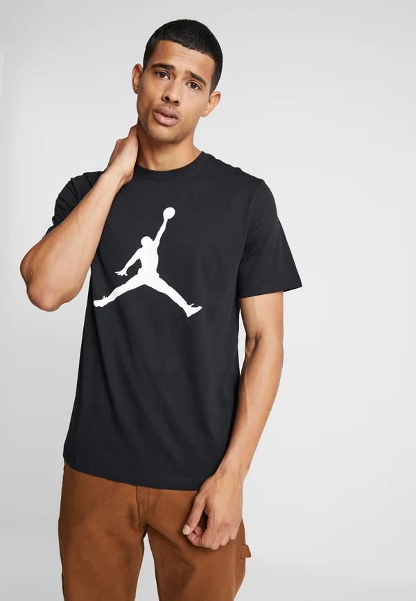 JUMPMAN CREW - T-Shirt print - black/white
