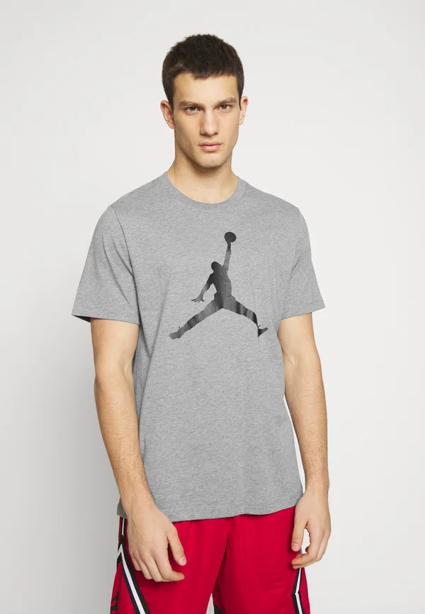 JUMPMAN CREW - T-Shirt print - carbon heather/black