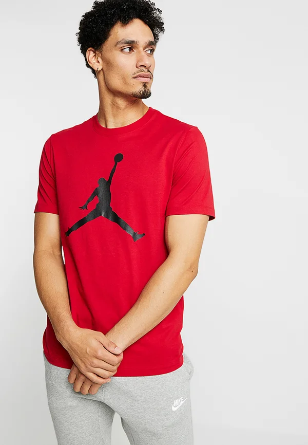 JUMPMAN CREW - T-Shirt print - gym red/black