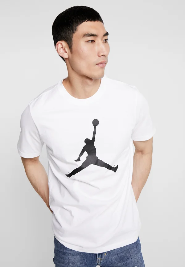 JUMPMAN CREW - T-Shirt print - white/black