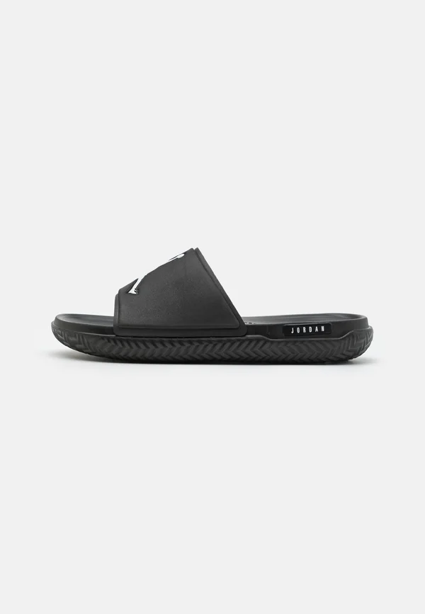 JUMPMAN SLIDE - Pantolette flach - black/white