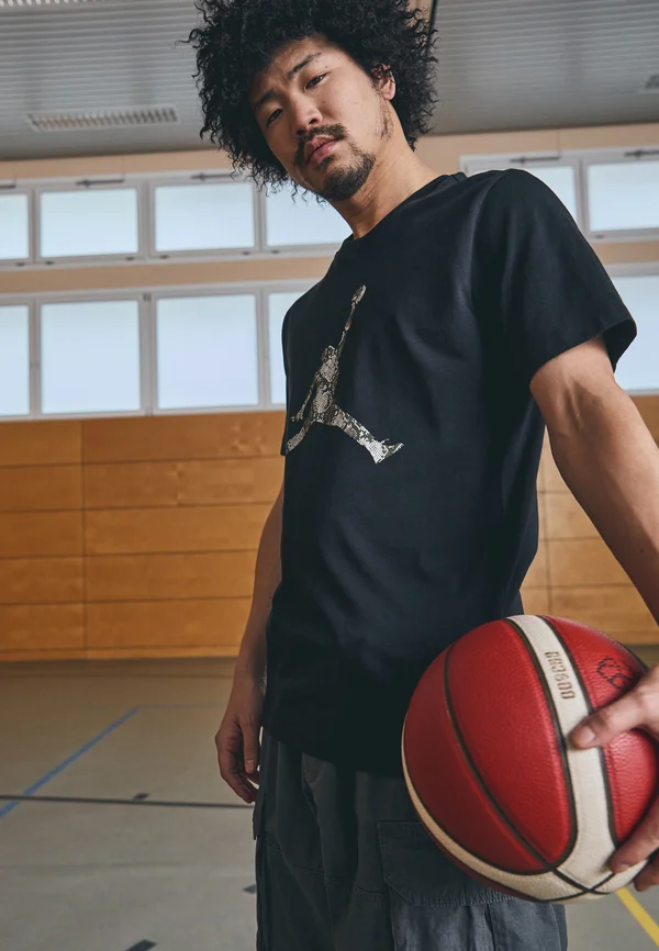 JUMPMAN TEE - Sport T-Shirt - black