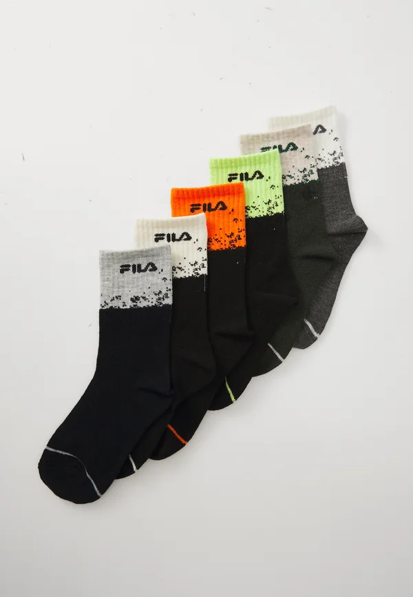 JUNIOR BOY NORMAL PLAIN SOCKS 6 PACK - Socken - assorted