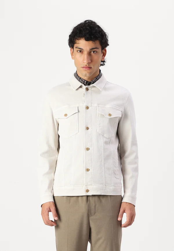 JUST - Jeansjacke - open beige