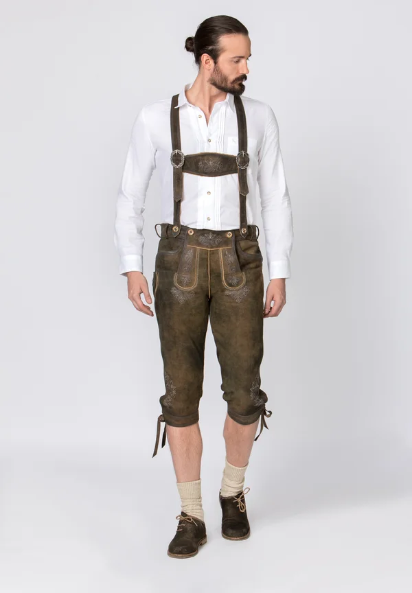 JUSTIN - Lederhose - bison
