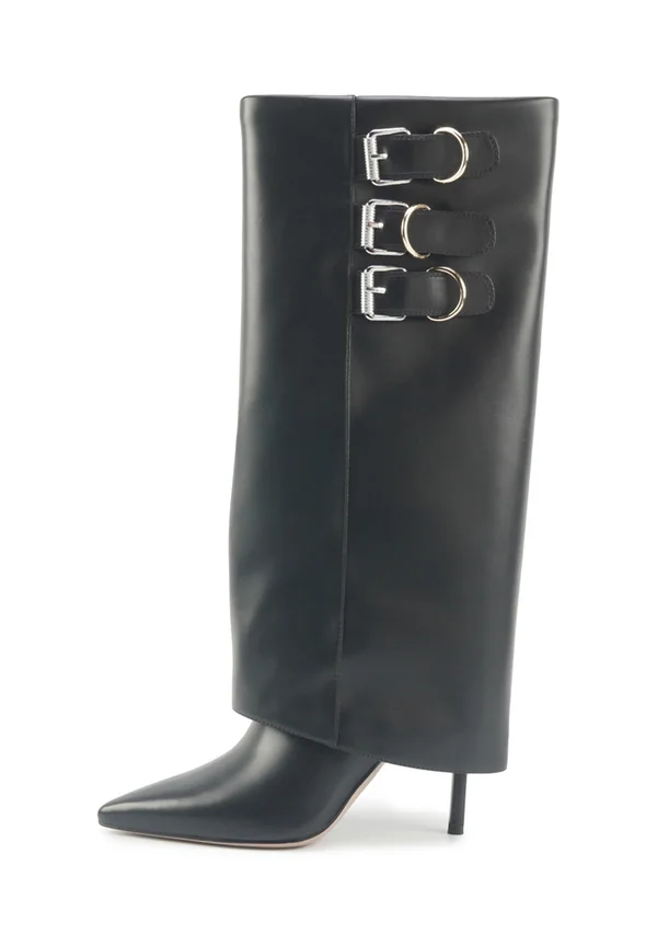 JUSTYOU - Cowboy-/Bikerboot - black