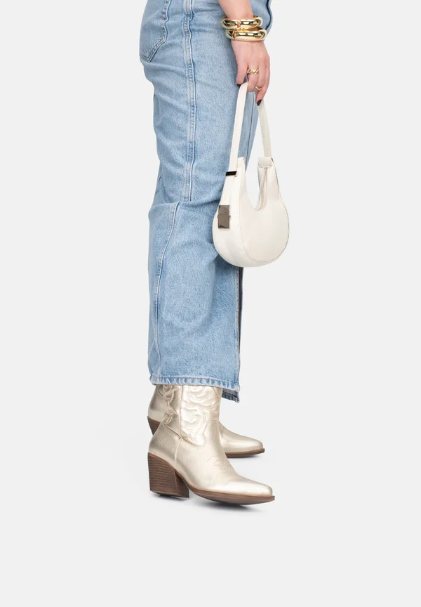 JUUL  - Cowboy-/Bikerstiefelette - gold with beige