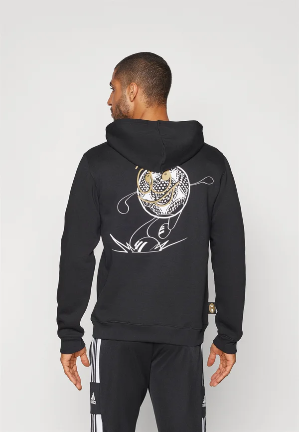 JUVE - Kapuzenpullover - black/dark gold