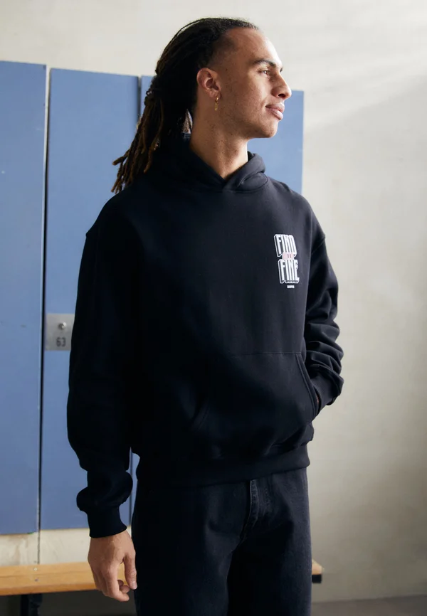 JUVENTUS FINO ALLA FINE HOOD - Vereinsmannschaften - black