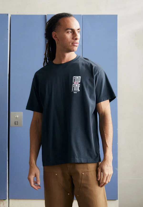 JUVENTUS FINO ALLA FINE TEE - Vereinsmannschaften - washed black