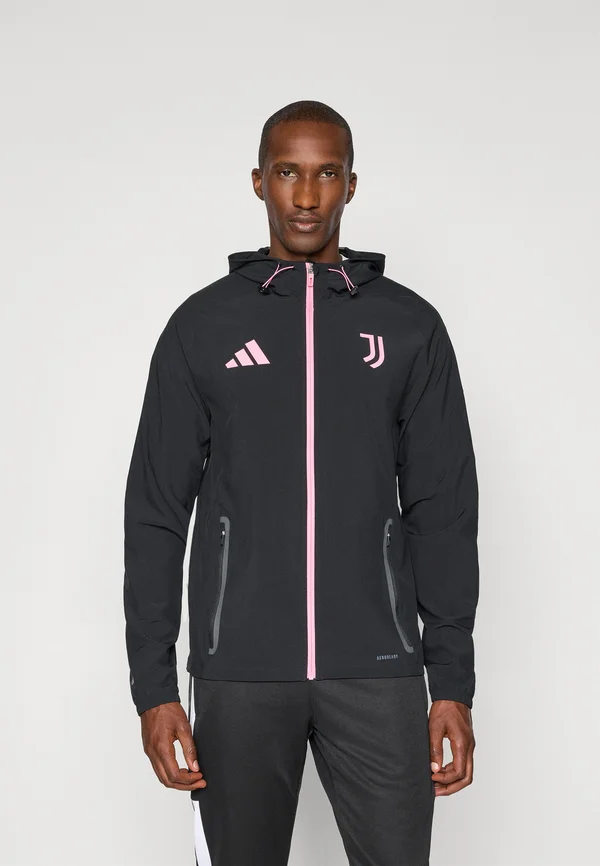 JUVENTUS TIRO25 COMPETITION VIS TECH TRAVEL JACKET - Vereinsmannschaften - black/bliss pink