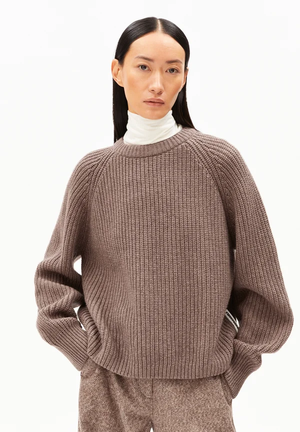 KAAGI - Strickpullover - cinnamon dust melange
