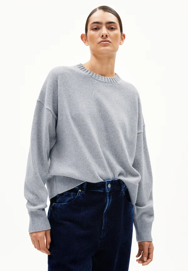 KAARALI - Strickpullover - silver melange