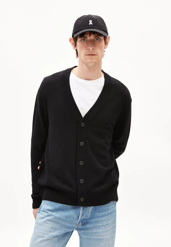 KAARDON ICONIC - Strickjacke - black