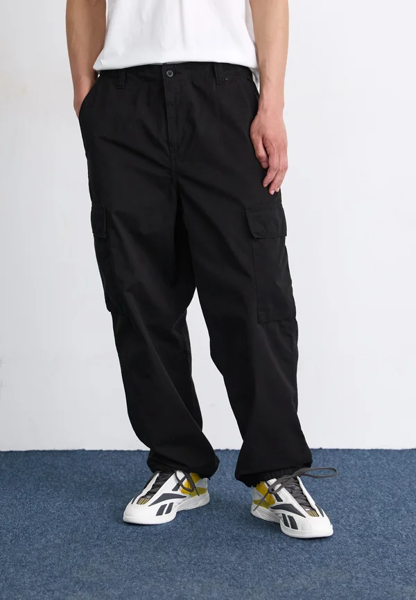 KADE PANT - Cargohose - black