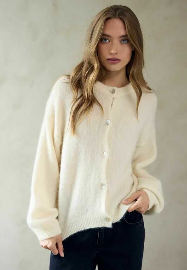 KAE - Strickjacke - oyster