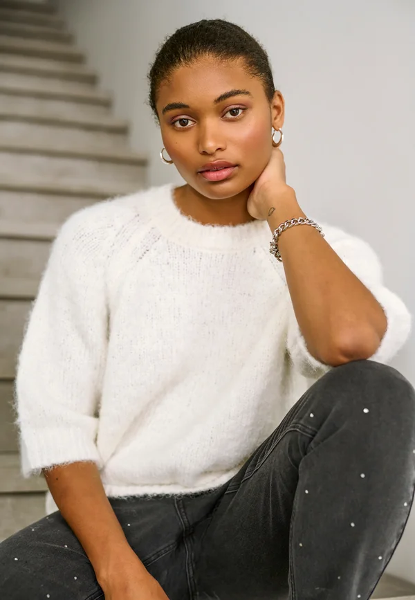 KAEMILIE - Strickpullover - chalk