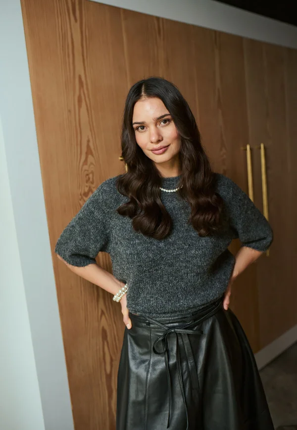 KAEMILIE - Strickpullover - dark grey melange