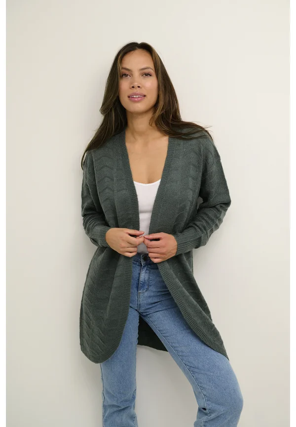 KAEMRIA KNIT CARDIGAN - Strickjacke - balsam green