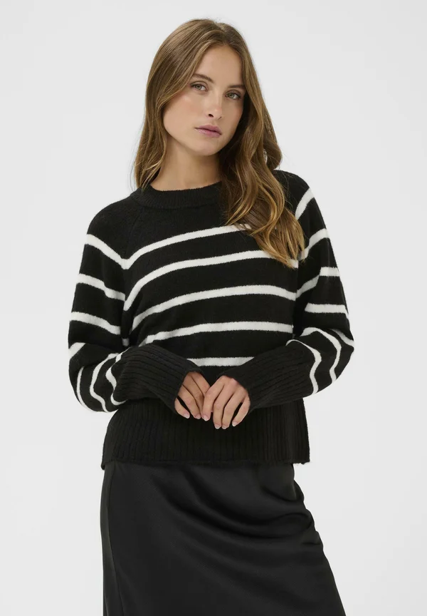 KAerin Knit Pullover - Strickpullover - black chalk stripe