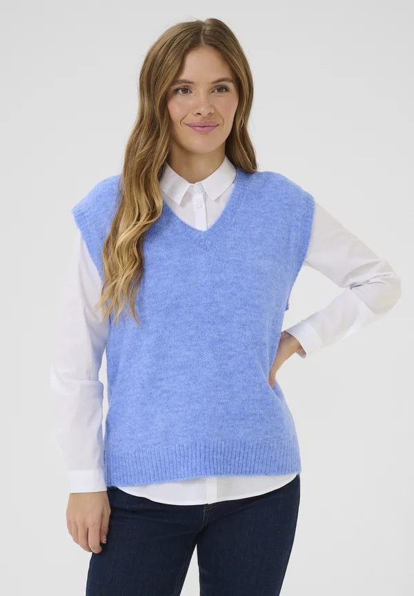 KAIRIS SLIPOVER - Strickpullover - ultramarine