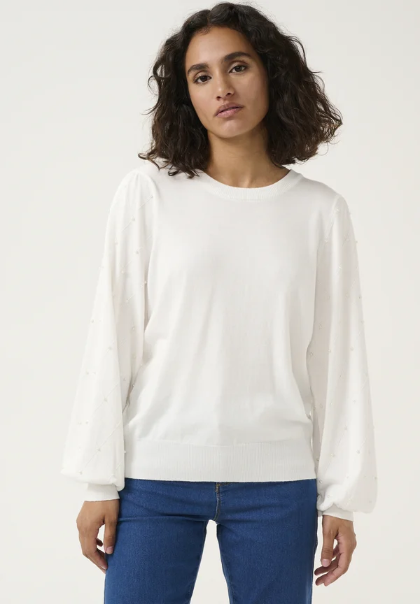 KAKAREN - Strickpullover - chalk