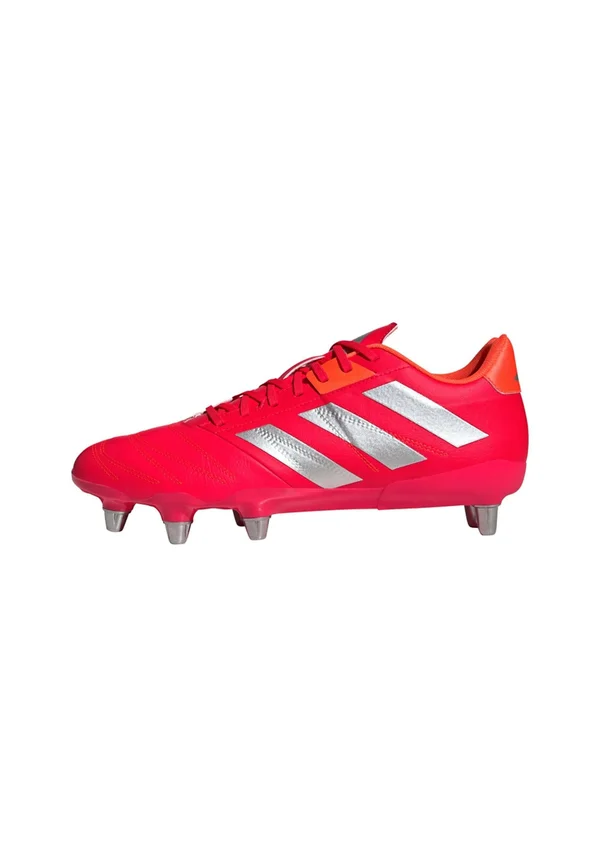 KAKARI ELITE SOFT GROUND RUGBY - Rugby-Schuh - lucid red   cloud white   team solar orange