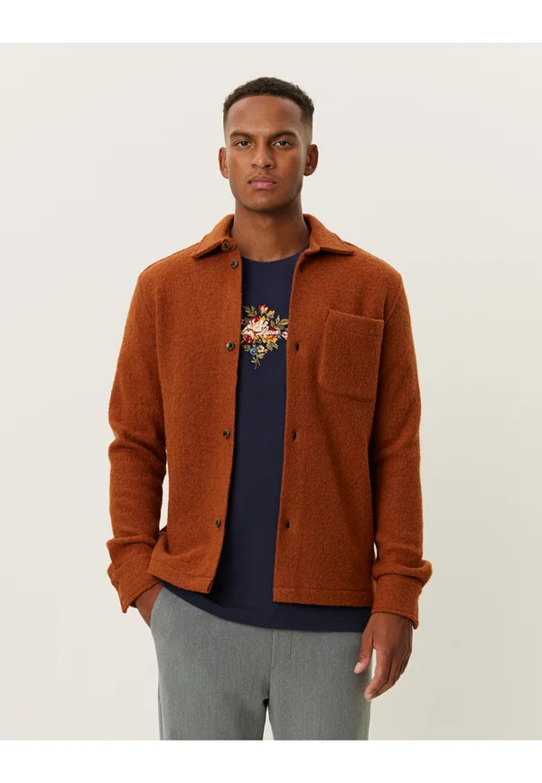 KALEB OVERSHIRT - Übergangsjacke - cognac