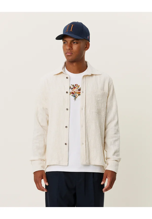 KALEB STRUCTURE OVERSHIRT - Übergangsjacke - off-white