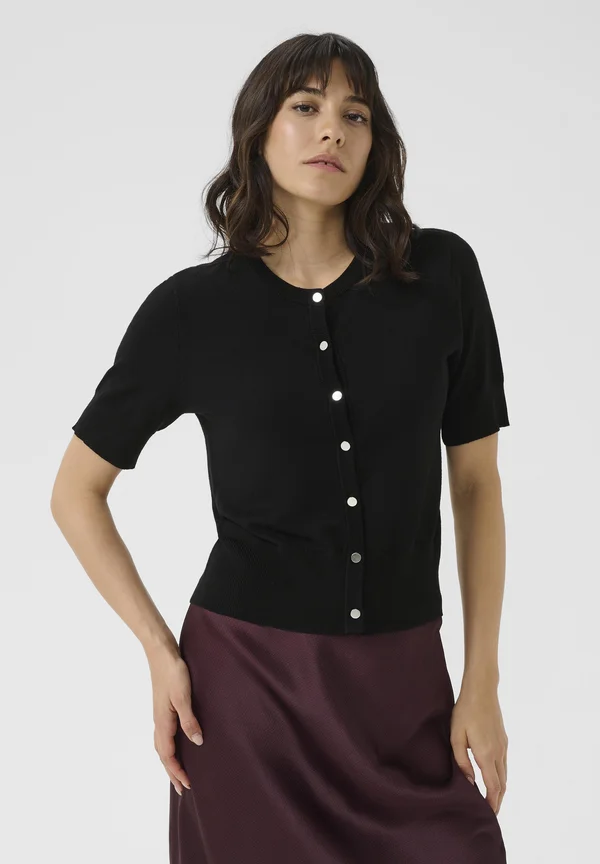 KALIZZA - Strickjacke - black deep