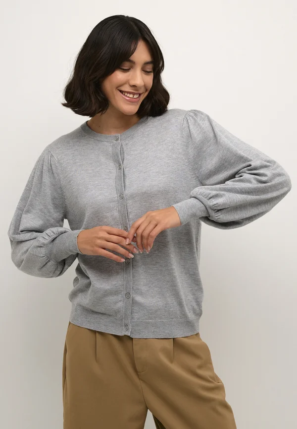 KALIZZA - Strickjacke - light grey melange