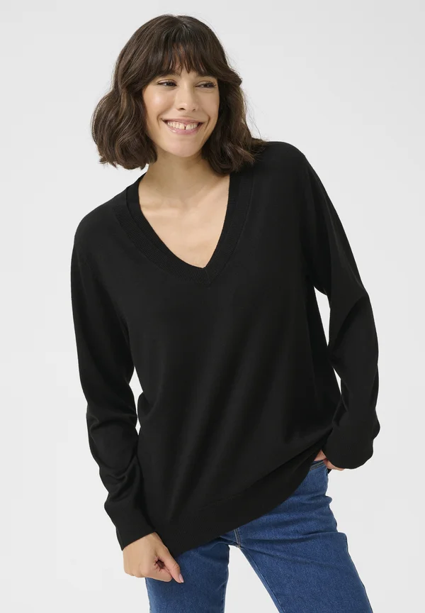 KALIZZA - Strickpullover - black deep