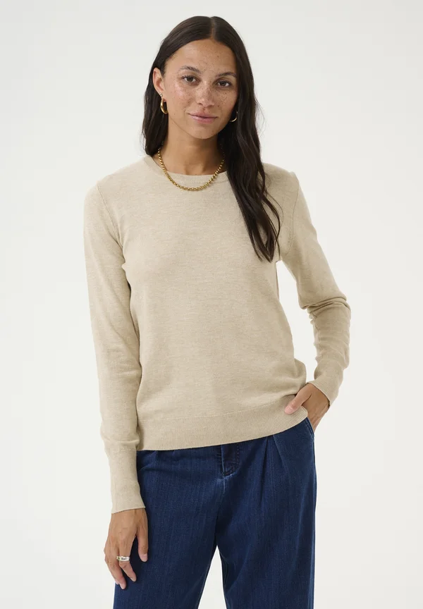 KALIZZA - Strickpullover - feather gray melange