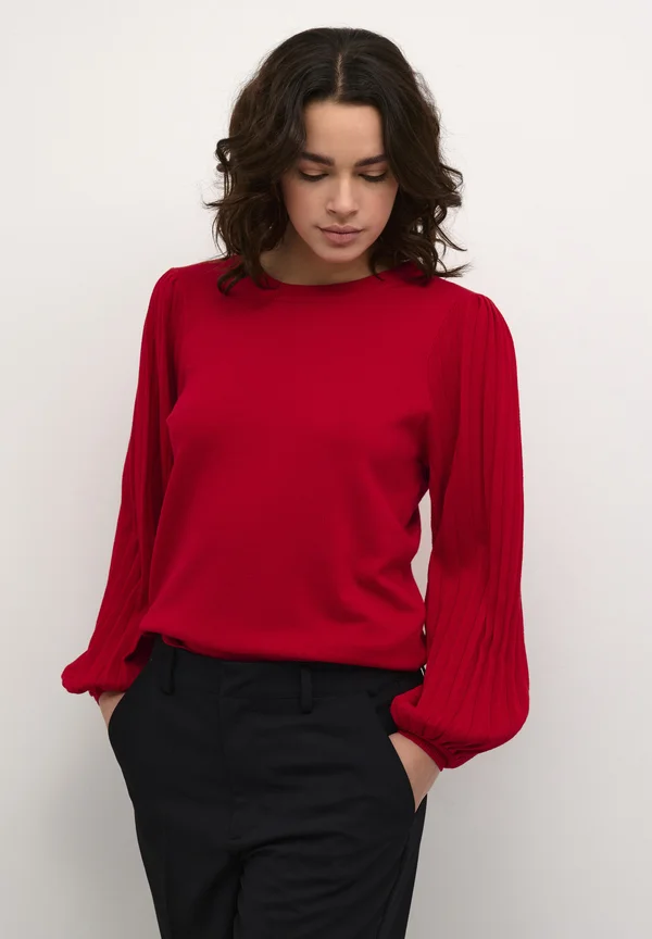 KALONE - Strickpullover - haute red