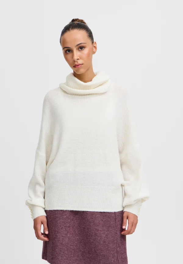 KAMARA - Strickpullover - cloud dancer