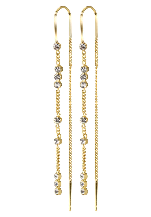 KAMARI CRYSTAL DANGLE - Ohrringe - gold