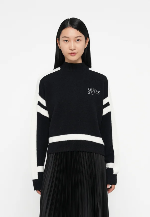 KAMILA - Strickpullover - jet black