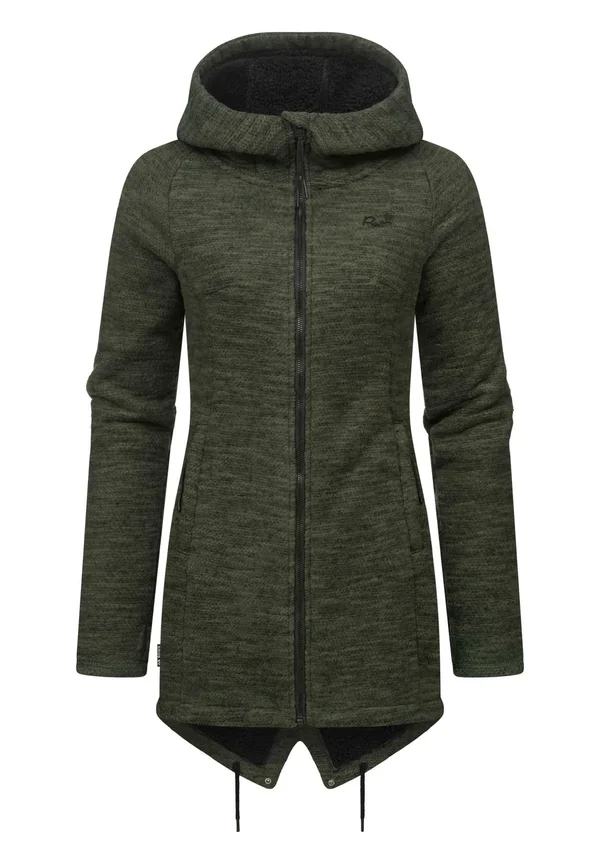 KAPUZEN - Strickjacke - dark olive