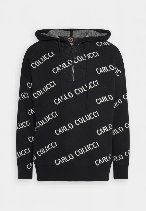 KAPUZEN TROYER UNISEX - Strickpullover - black