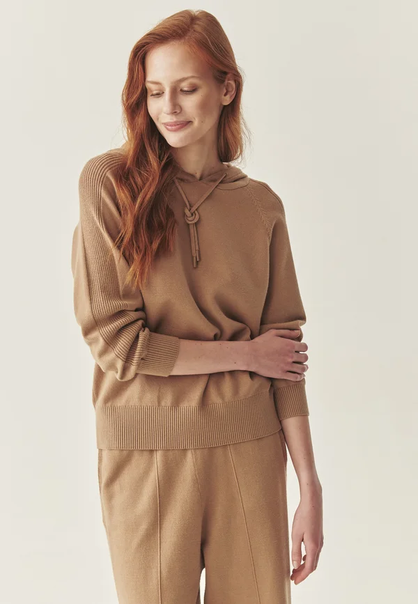 Kapuzenpullover - beige