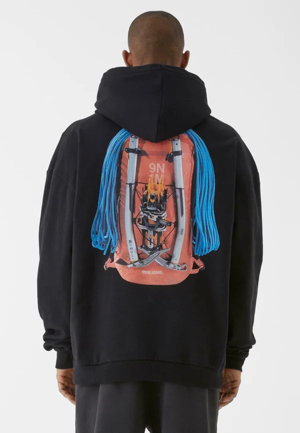 Kapuzenpullover - black