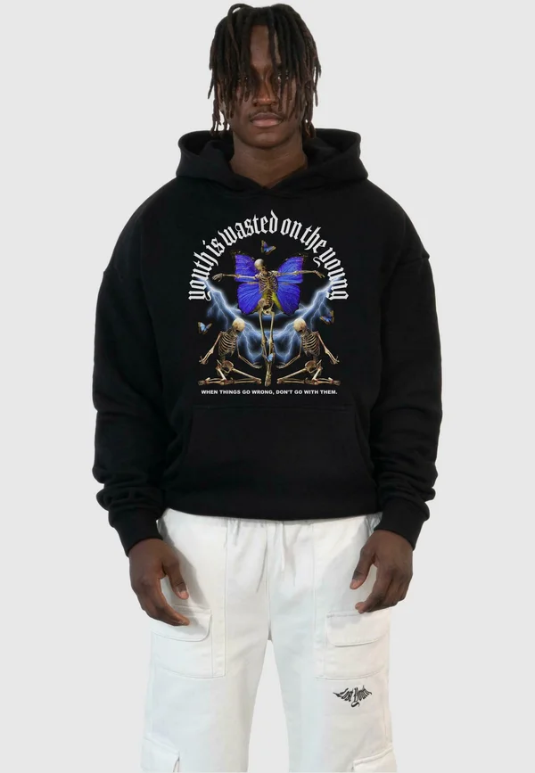 Kapuzenpullover - black