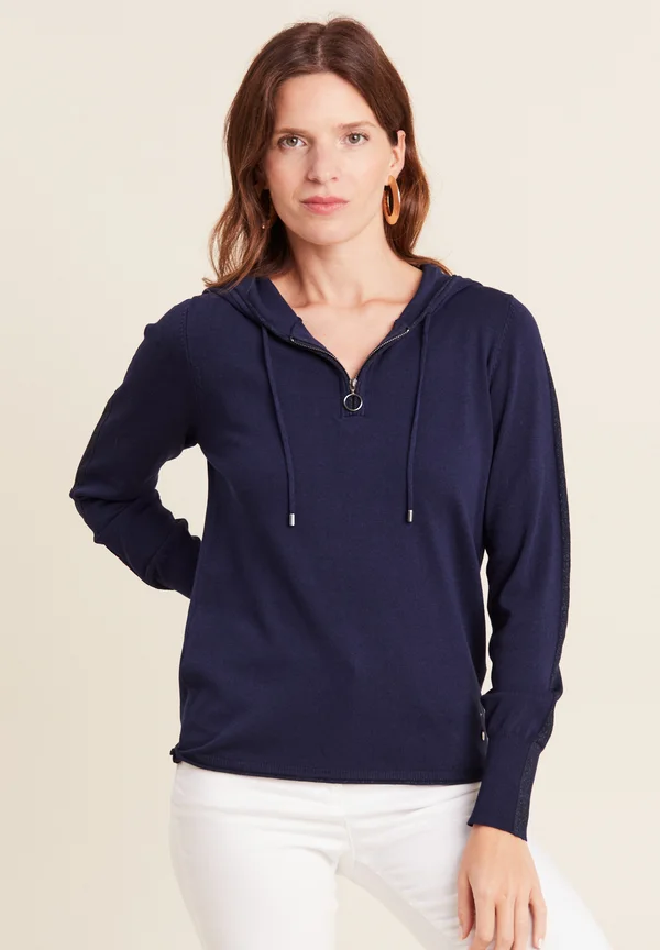 Kapuzenpullover - bleu marine