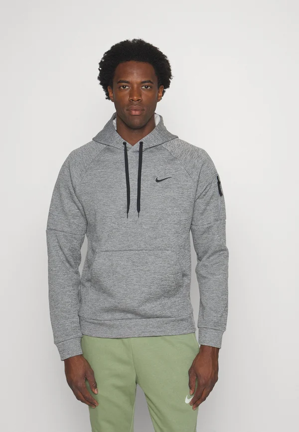 Kapuzenpullover - dark grey heather/particle grey/black