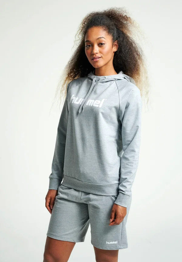 Kapuzenpullover - grey melange