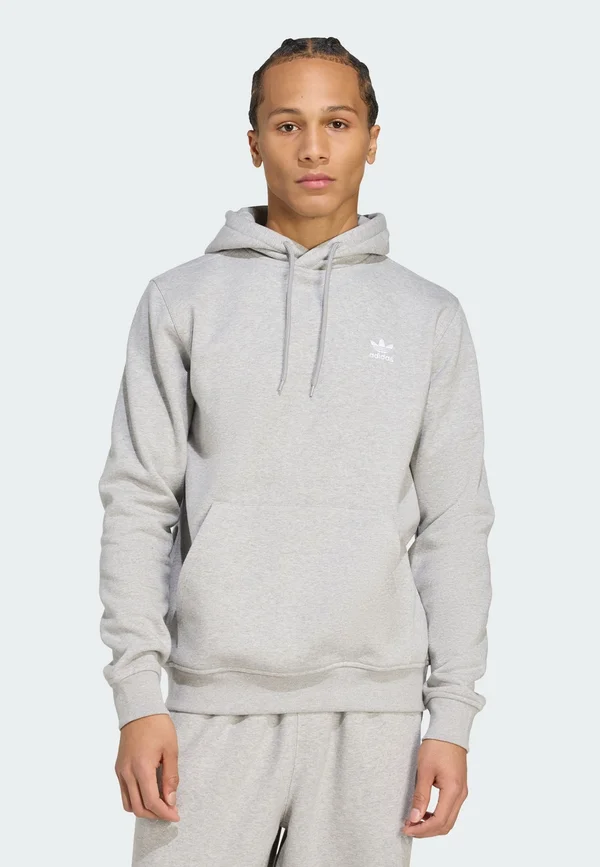 Kapuzenpullover - medium grey heather/white