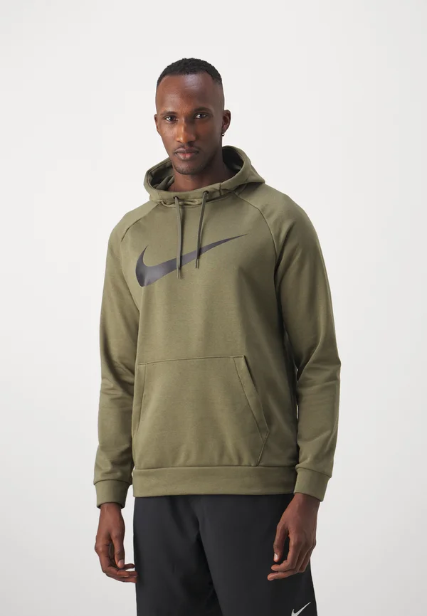 Kapuzenpullover - medium olive/black