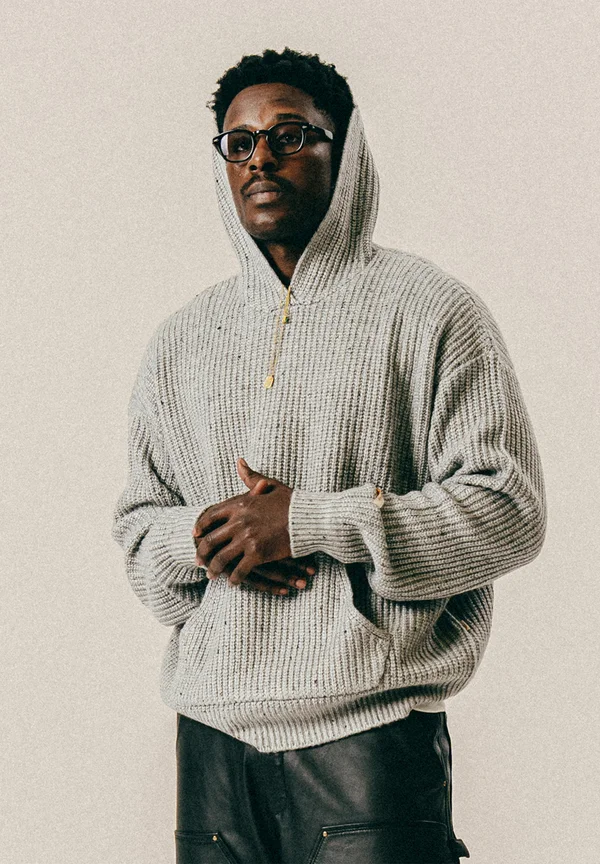 Kapuzenpullover - mid grey heather