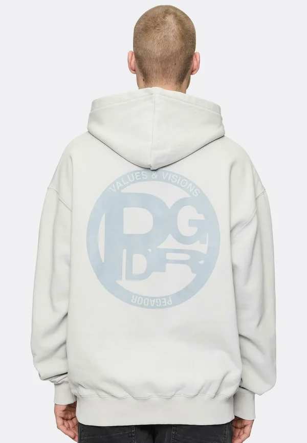 Kapuzenpullover - washed clear grey