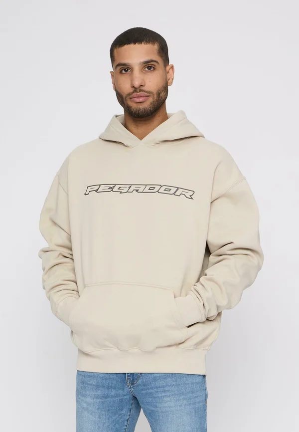 Kapuzenpullover - washed light beige